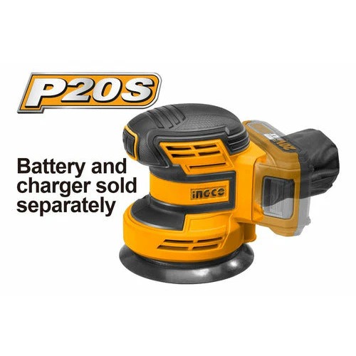 Lijadora Rotorbital Inalambrica 20v 10000rpm INGCO CROSLI2001